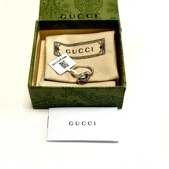 Gucci Garden Bird Ring Sterling Silver Size 6 NIB - Picture 2 of 7